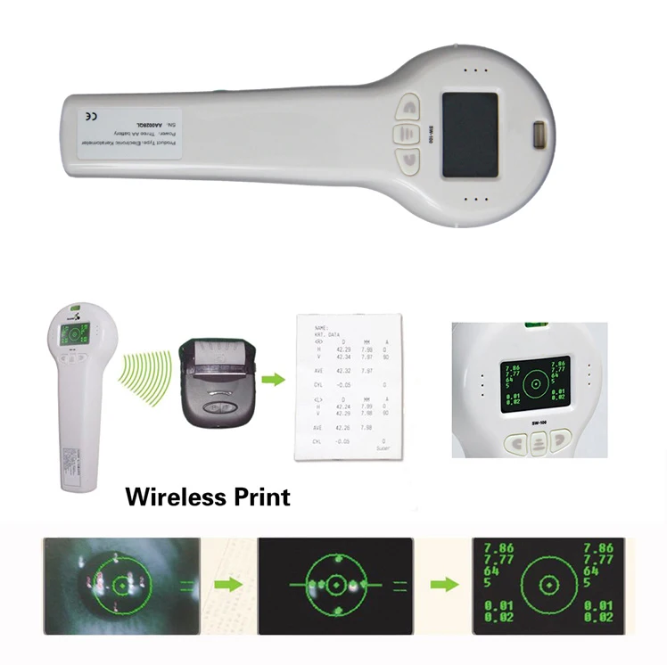 Portable Handheld Keratometer View Test Automatic Keratometer for Top Quality