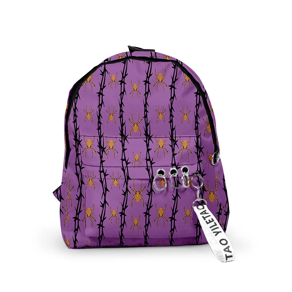 

Fashion Novelty Halloween Backpacks Boys/Girls pupil School Bags 3D Print Keychains Oxford Waterproof Cute Small Backpacks