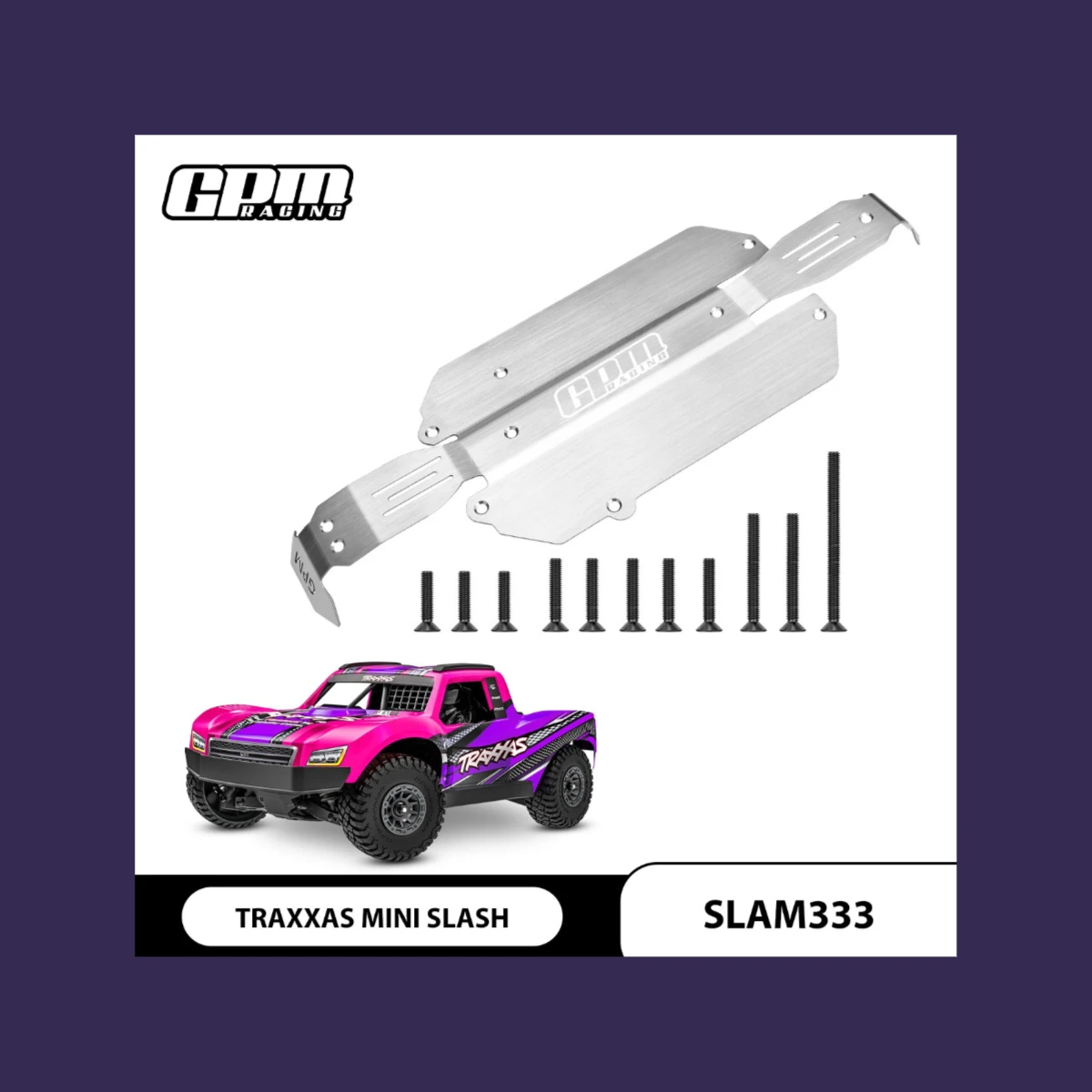 

GPM TRAXXAS Mini Slash 4X4-108164-1 для комплекта защиты шасси из нержавеющей стали