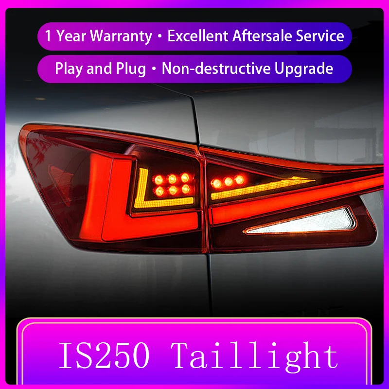 

Car Accessories For Lexus IS200 IS250 IS300 IS350 2006-2012 Through Lamps LED DRL Plug And Play Taillight Reverse Refit Auto