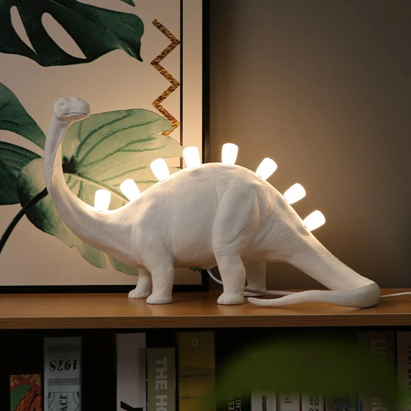 

Retro style Popular New Design Jurassic Dinosaur Ornament Desk Lamp Decoration Living Room Atmosphere Home Ornament Lamp