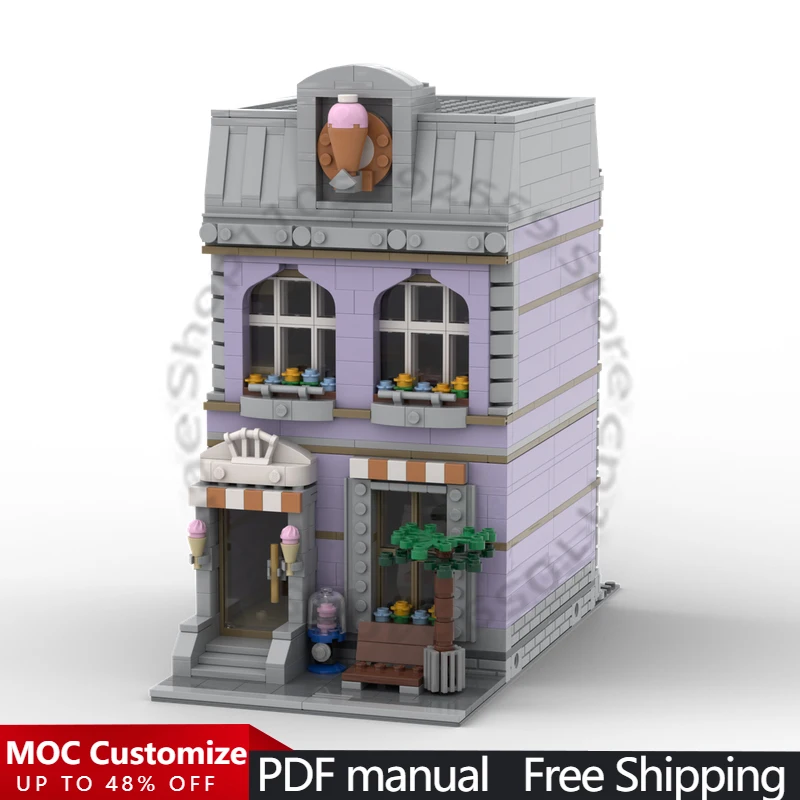 1135 PCS Building Brick Building Set MOC Customize Modular Building Block Simple Educational Technology DIY Holiday Toy Gifts