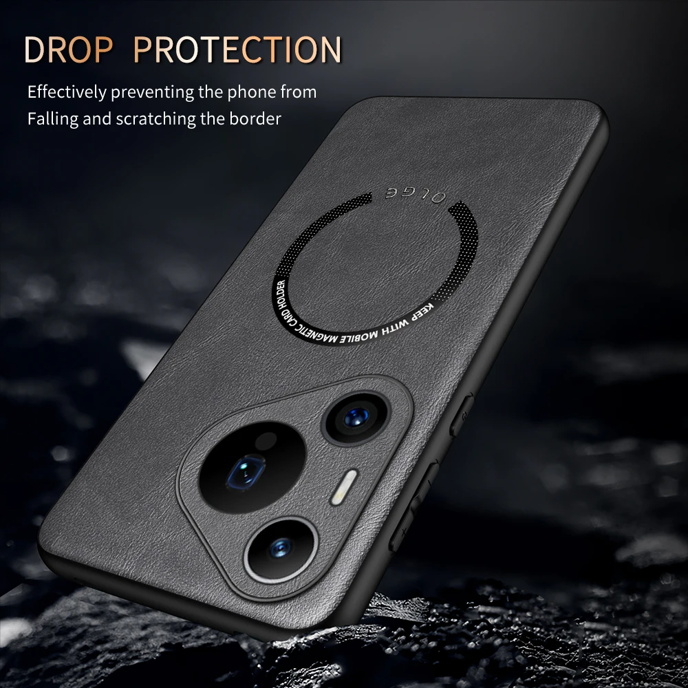Custodia per HUAWEI P40 P50 P60 P70 Pro/Plus custodia in pelle per HUAWEI Pura 70 Cover Ultra Luxury