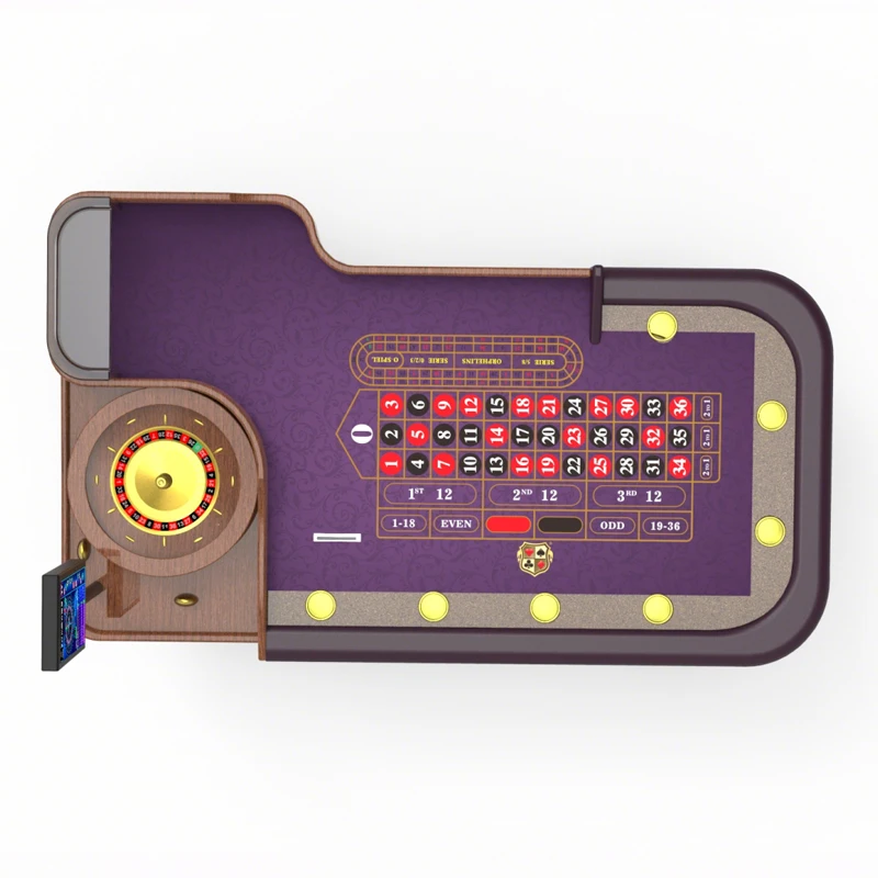 Customized Stainless Steel High Quality Gambling Casino Deluxe 0 00 Real Luxury Professional Roulette Wheel Game Table for Sale