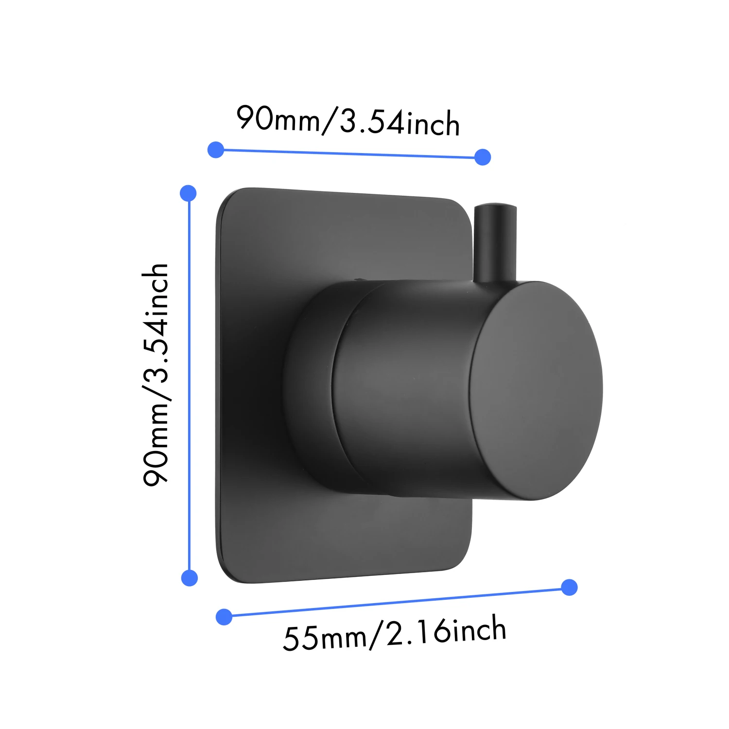 

Master Shower Volume Control Valve - Adjustable brass handle, 3/4" cast metal body