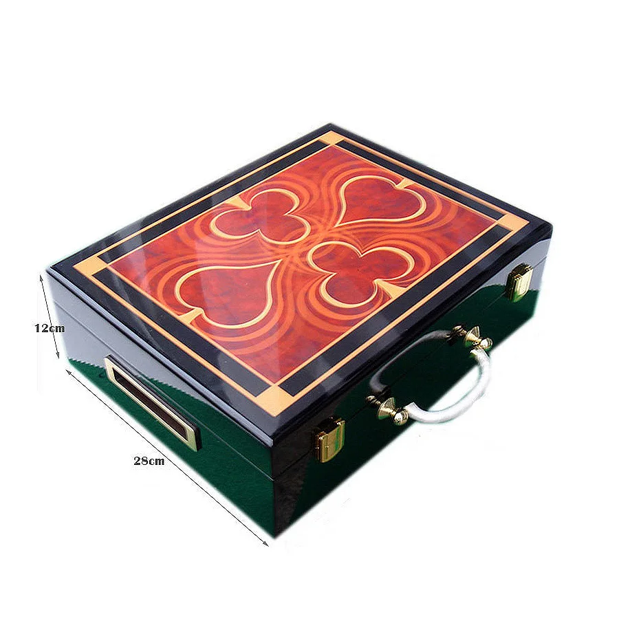 

2024 Wooden Chip Box, Texas Hold'em Chip Wooden Box, High-end Club Solid Wood Chip Box Suitable For 4cm Diameter Chips