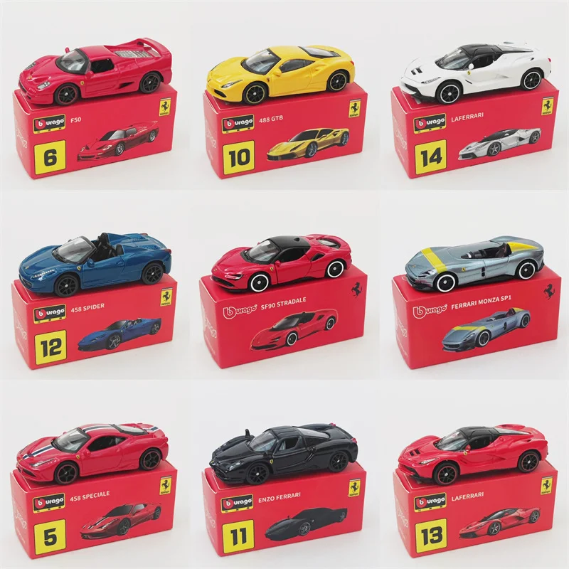 

Bburago1:64 Ferrari Porsche 911 Competition Series Small Car Alloy Model