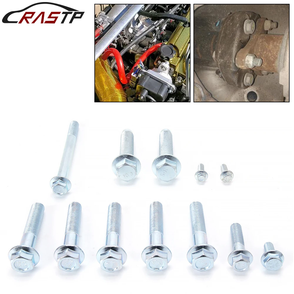 

RASTP-12Pcs Transmission Bolt Kit Fit For Honda Acura Integra B Series B16 B18 B20 5spd EM1090