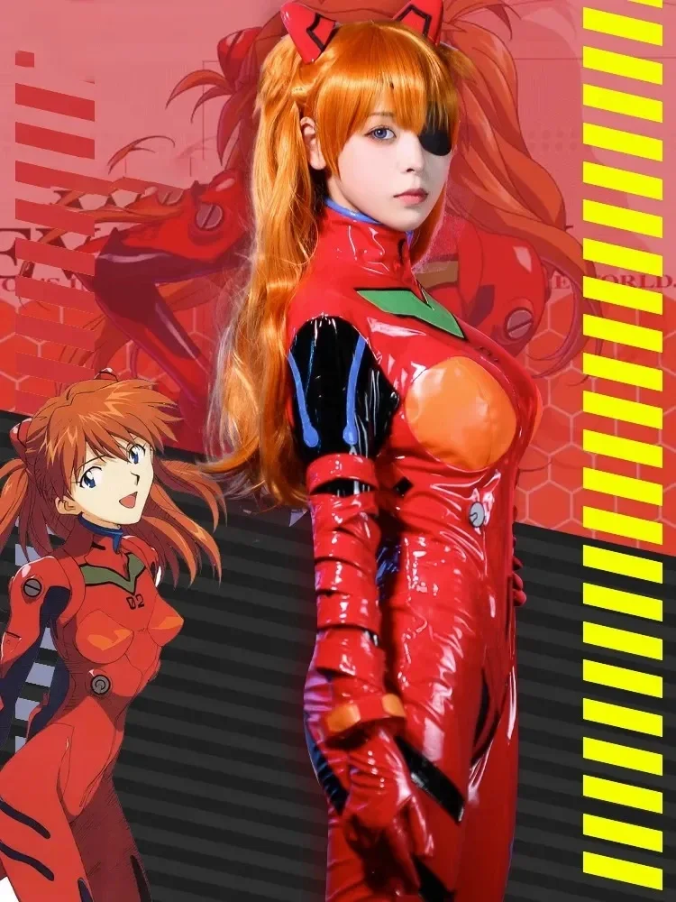 Asuka Langley Soryu Cosplay Costumes Uniform Game EVA Role Play Halloween Carnival Party Outfit For Women Girls