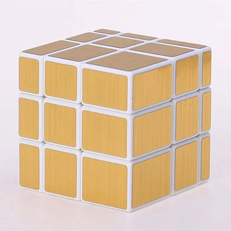 ShengShou Shaped Mirror Brushed Stickers Gold Silver Black Gray Shaped Magic Cube 2x2x2 3x3x3Children's Educational Toys
