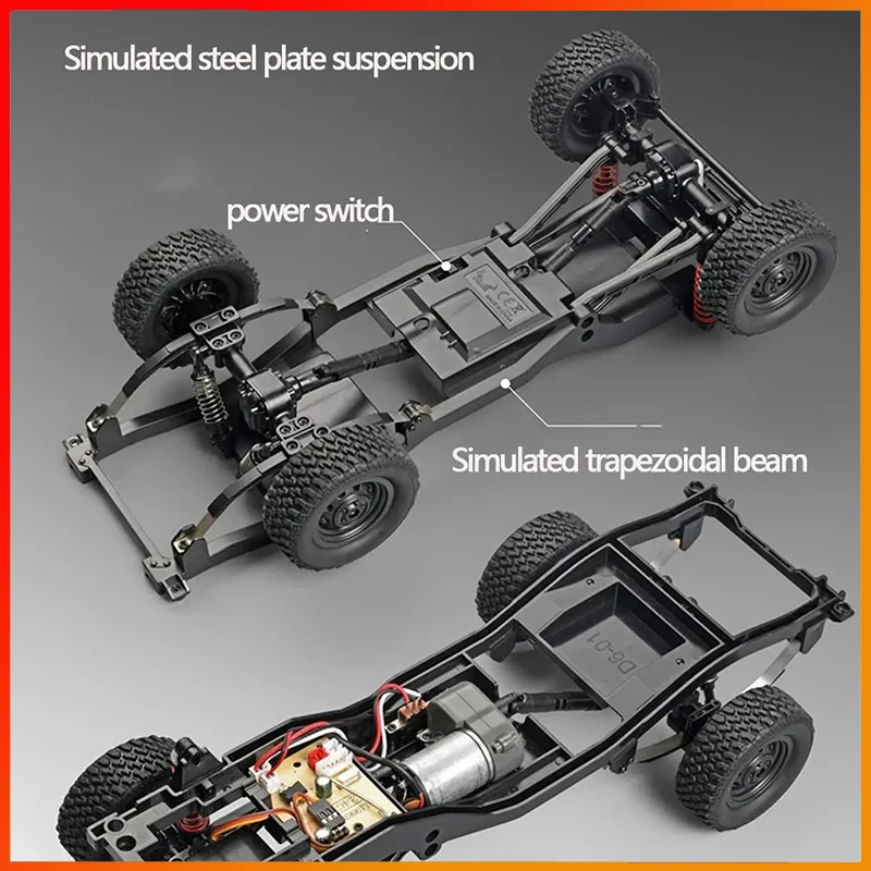 Mn82 Rc samochód 1:12 pełnowymiarowy 2.4G 4WD 280 silnik zdalnie sterowany terenowy ciężarówka typu Pickup Model samochodu dla chłopców prezenty dla