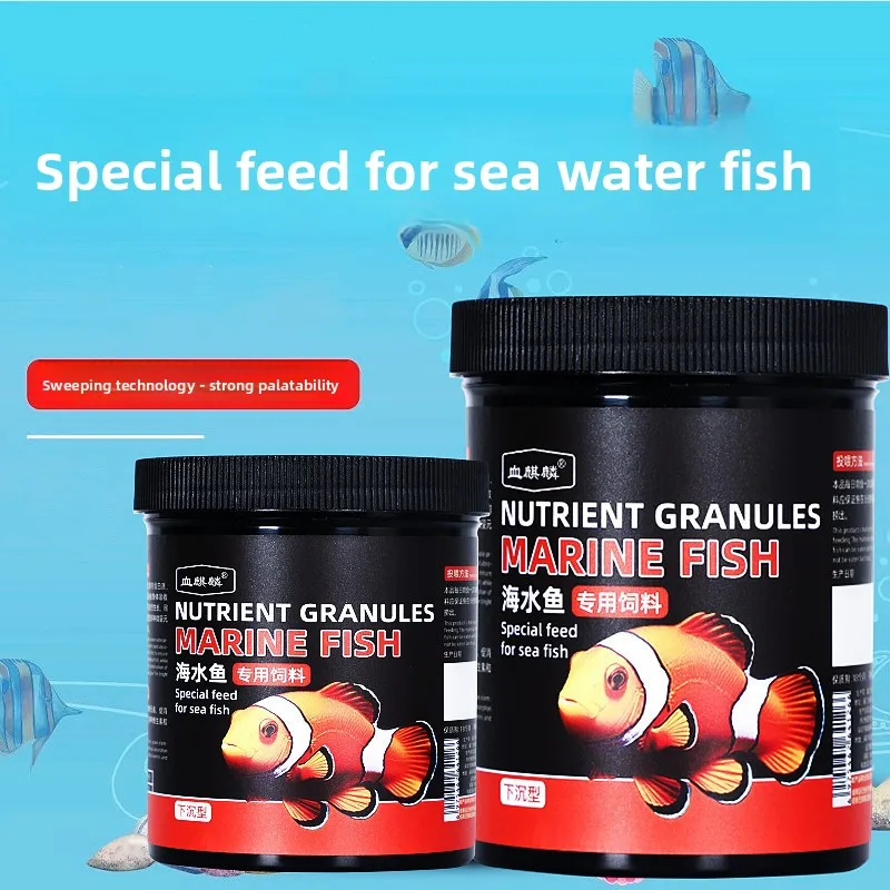

XUEQILIN Marine Fish Food-Sinking Micro Pellets for Clownfish,Tangs&Saltwater Species|Garlic-Infused Algae Formula &Spirulina