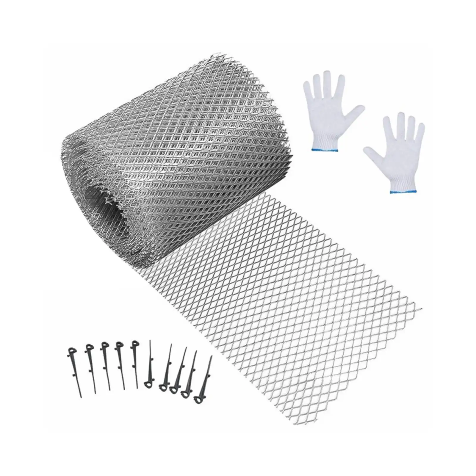 DIY Cut Gutter Leaf Guard Mesh Roll for Downspout Accessories Roof Rainwater Collector Foliage Protection Screen