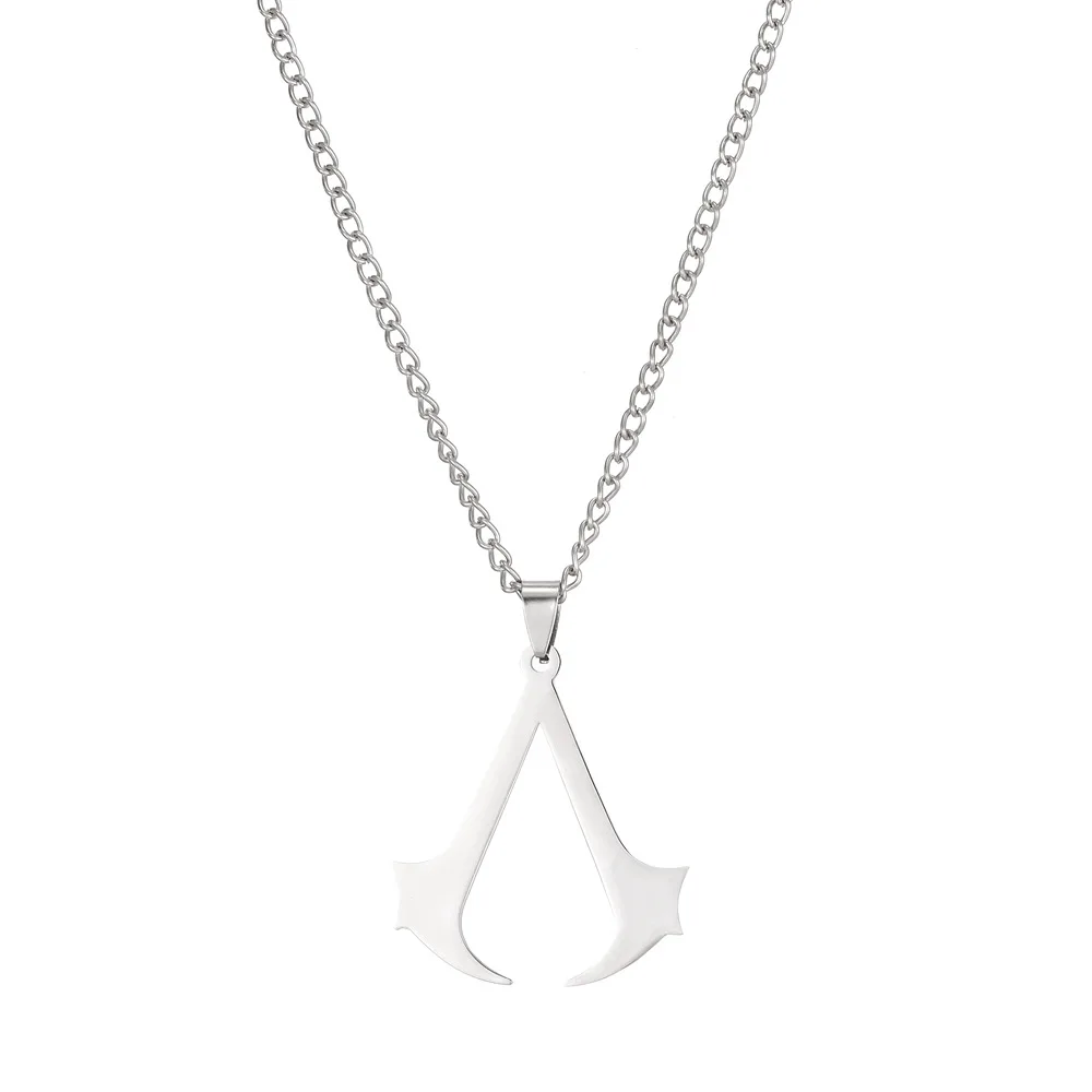 Stainless Steel Assassin Syndicate Creed DIY Pendant Game Movie Anime Cosplay Necklace Men Jewelry Gift