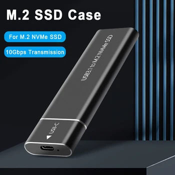 Boîtier SSD M2 boîtier NVME M2 boîtier NVMe 10Gbps PCIe SSD M.2 vers USB Type C 3.1 adaptateur SSD pour boîtier de disque SSD NVME PCIE NGFF SATA