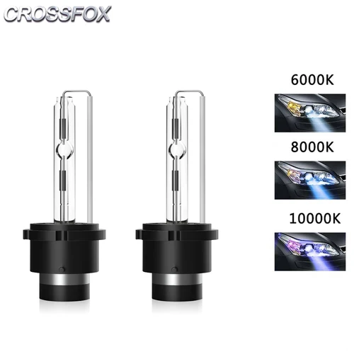 CROSSFOX 2x 35W D2S xenón D2R HID Kit de conversión de 3000k 4300k 5000k 6000k 8000K 10000k 12000k 55W bombilla de coche Faro de reemplazo