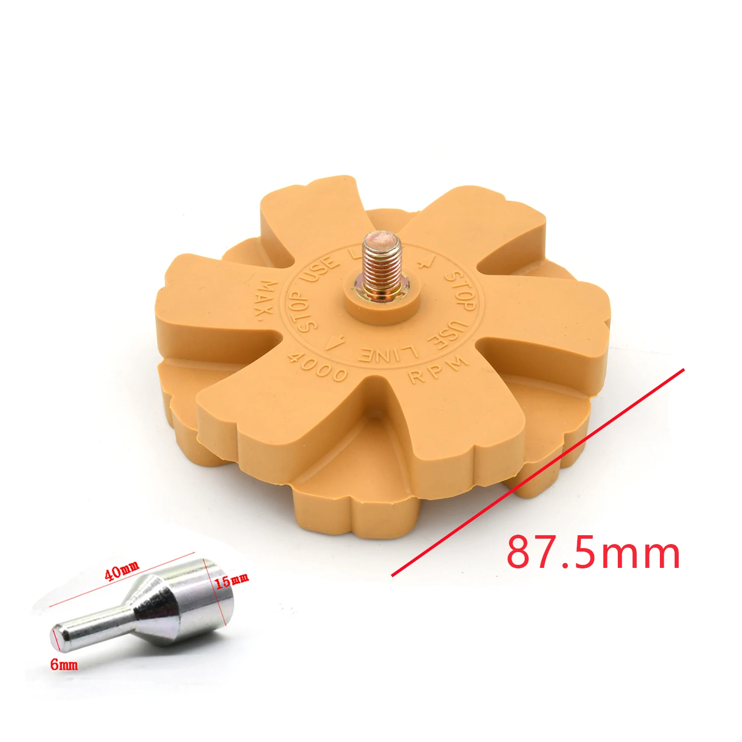 

Pneumatic rubber removal wheel adhesive tape removal car paint genuine rubber removal wheel