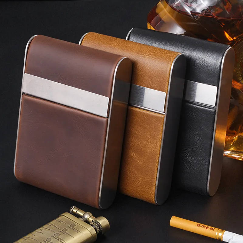 

Мужская и женская коробка для сигарет с откидной крышкой и магнитной пряжкой, портативная, влагостойкая и устойчивая к давлению