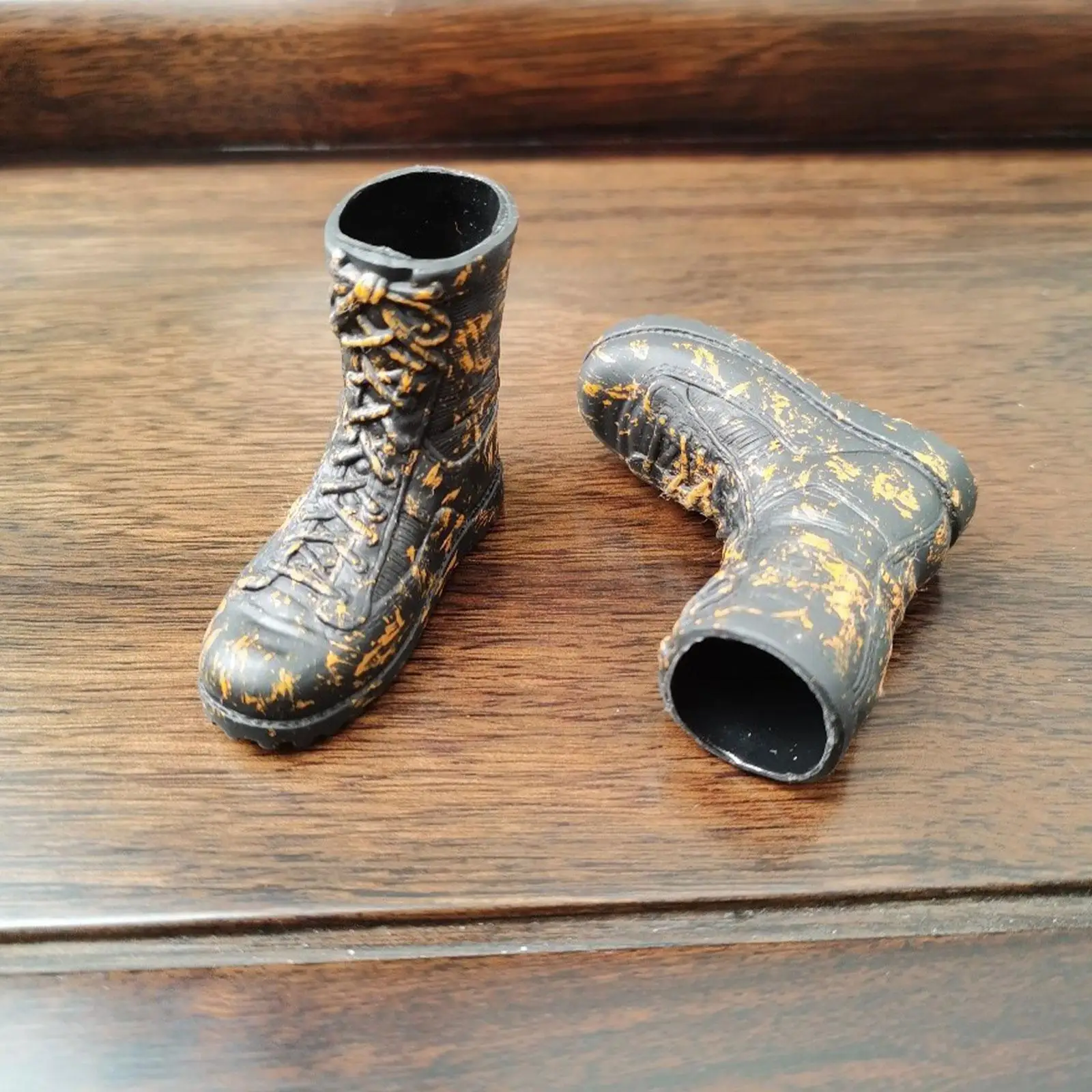 Botas em escala 1/6 - Botas de tornozelo de combate para figuras de ação - ocas