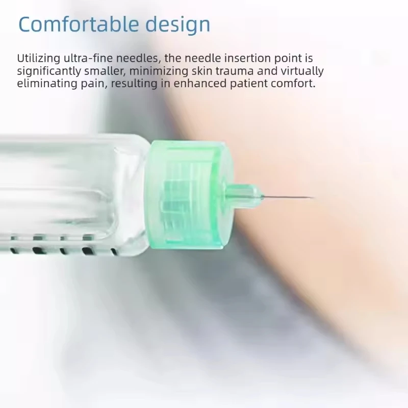 50Pcs Disposable Insulin Pen Needles 0.23mm (32g) *4Mm Suitable for All Insulin Injection Pens, Sterile Single-Use Fine Needle Accessories view 3