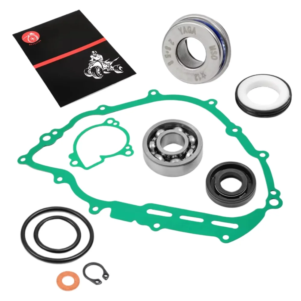 Water Pump Seal Mechanical Seal & OIL SEAL Gasket Bearing Kit For Yamaha Grizzly 700 Grizzly 550 Rhino 700 Viking 700 2007-2018