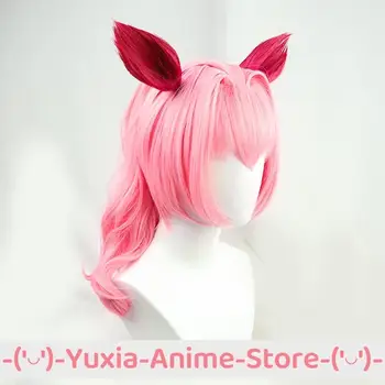 賽馬娘Pretty Derby Haru Urara Cosplay假髮 春麗風格 遊戲角色扮演派對道具 合成纖維 耐熱纖維 8 最佳銷售 街頭霸王角色扮演 - №2