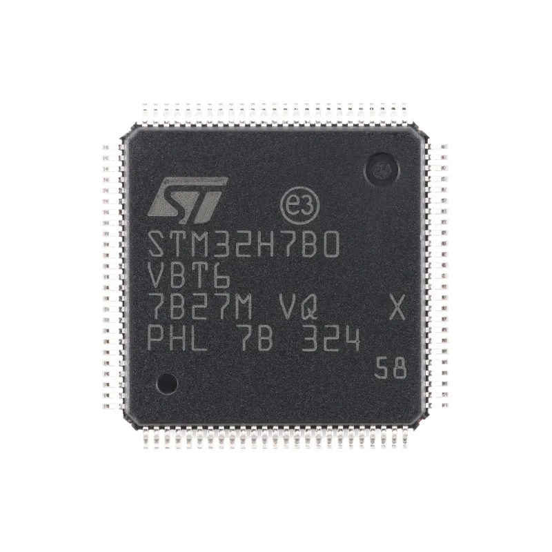 Original STM32H7B0VBT6, LQFP‑100 Package, ARM Cortex‑M7 Core 32‑Bit Microcontroller MCU