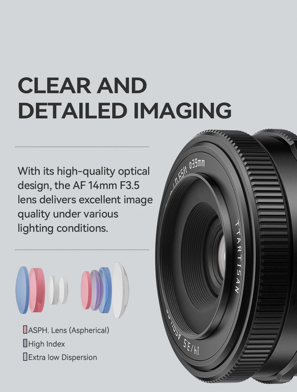 TTArtisan 14mm F3.5 APS-C Autofokus-Weitwinkelobjektiv für Sony E-Mount Spiegellose Kameras ZVE10 ZVE10II A6600 Fuji X XE5 XM5 – Detail 13