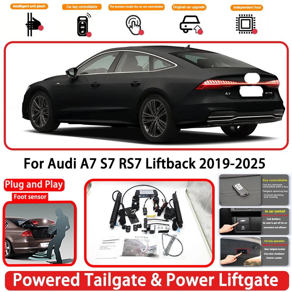 for Audi A7 S7 RS7 Liftback 2019-2025 OEM Plug and Play Auto Powered Tailgate Power Liftgate Rear Trunk Opener System