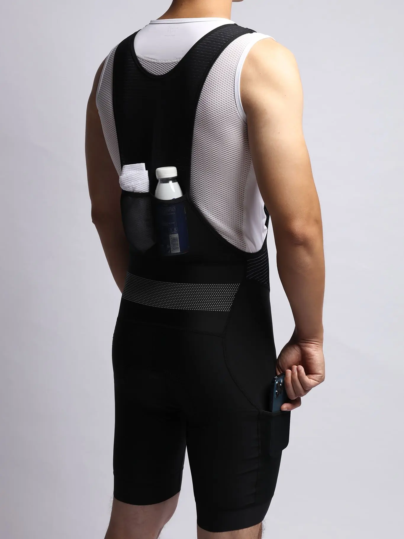 AliExpress RISESBIK Cycling Bib Shorts Mens Long travel 4 Pockets Italy pad Bike bib shorts Cargo Highly reflective Bicycle BIB Shorts Man