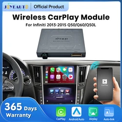 2025 JoyeAuto Wireless Apple CarPlay Android Auto Interface for Infiniti 2013-2015 Q60 Q50L Q50 Mirroring AirPlay Retrofit Box