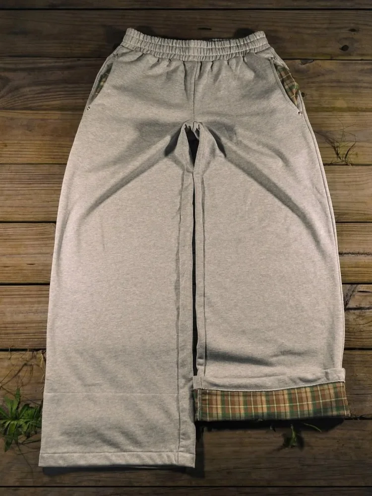 Urban Streetwear Y2K الجمالية للجنسين فضفاضة تناسب البلوز السراويل للرجال والنساء مجموعة الخريف والشتاء