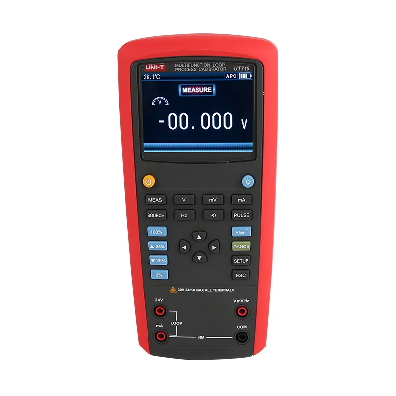 UNI-T UT715 Multifunction Loop Process Calibrator DC Voltage and Current Output/Measurement Loop Calibrator