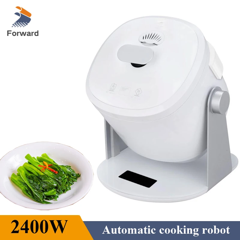 

110V 220V Automatic Rotary Cooking Machine Multi-function Electric Stir Frying Pot Non-Stick Smart Stirring Wok Rice Cooker