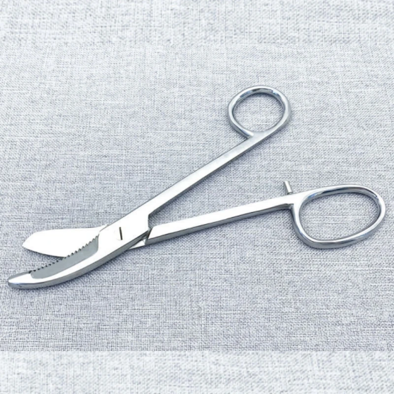 

Ножницы для гипса с изогнутым кончиком из нержавеющей стали, ножницы для гипса, стоматологические хирургические ножницы для гипса, ножницы с круглой ручкой, инструмент для стоматолога