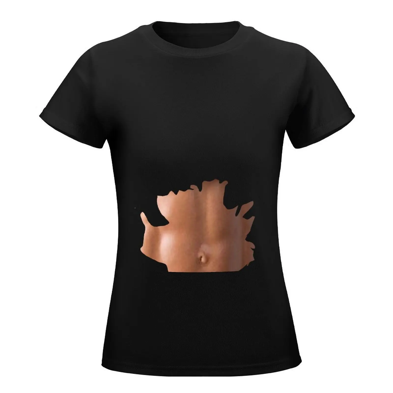 Six Pack Abs Shirt (Female) T-Shirt tops Blouse tees spring clothes Women 2024