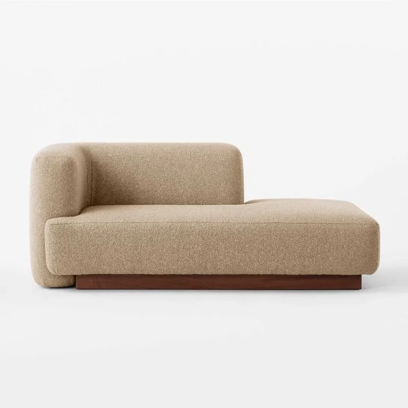 Scandinavische lichte luxe eenvoudige stoffen dubbele bank