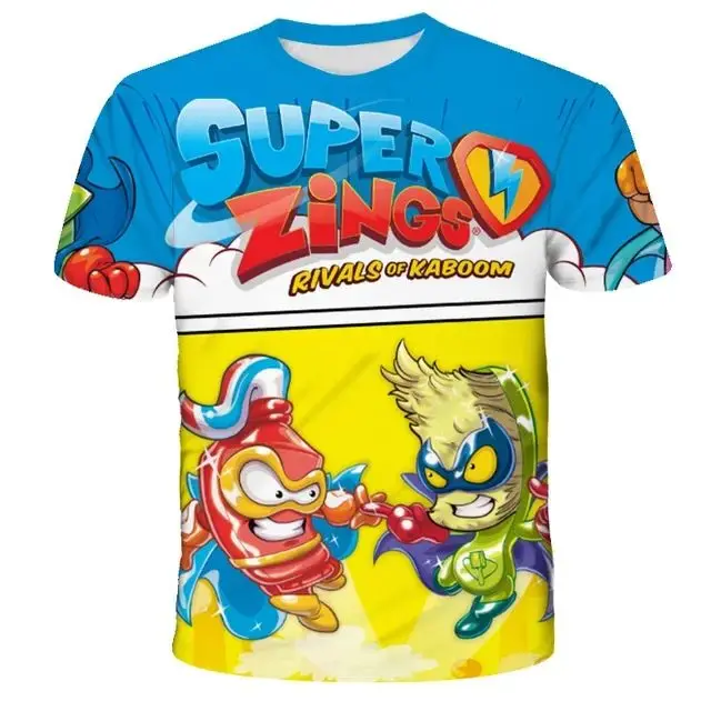 2026 Super Zings T Shirt  Toddler Anime Game Streetwear Short Sleeve  T-Shirt Superzings T-shirt  Clothes Tops - view 6