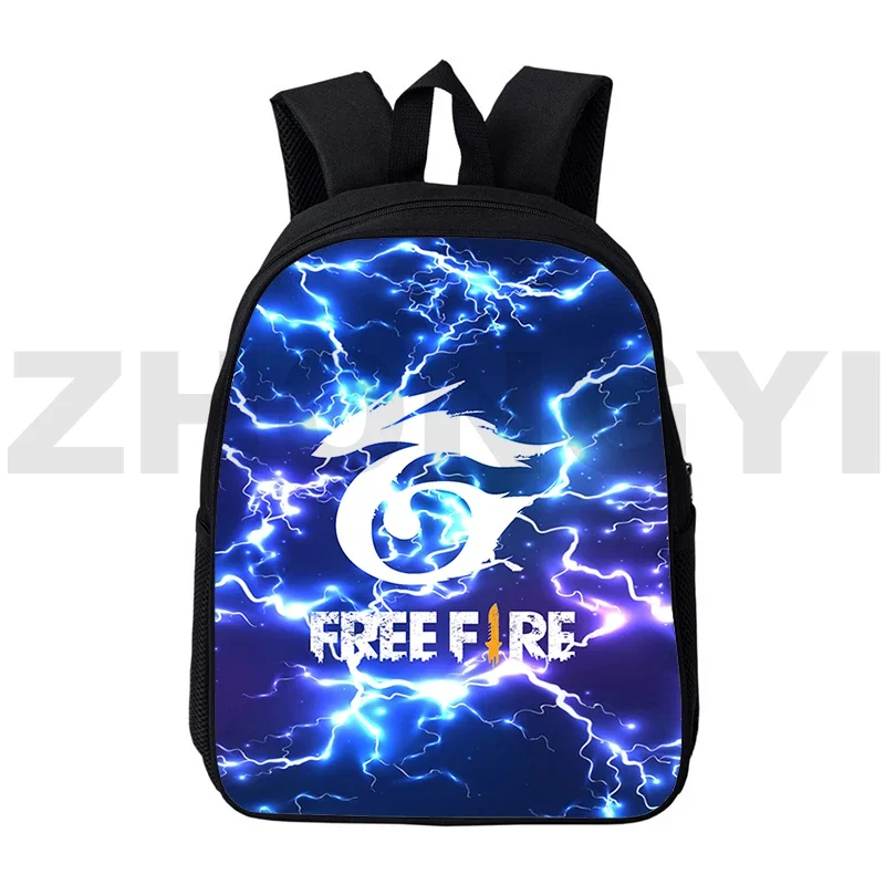 Fashion 12/16 Inch Free Fire Garena Bag 3D Anime School Backpack Women Bookbag Free Fire Back Pack Student Waterproof Backpacks