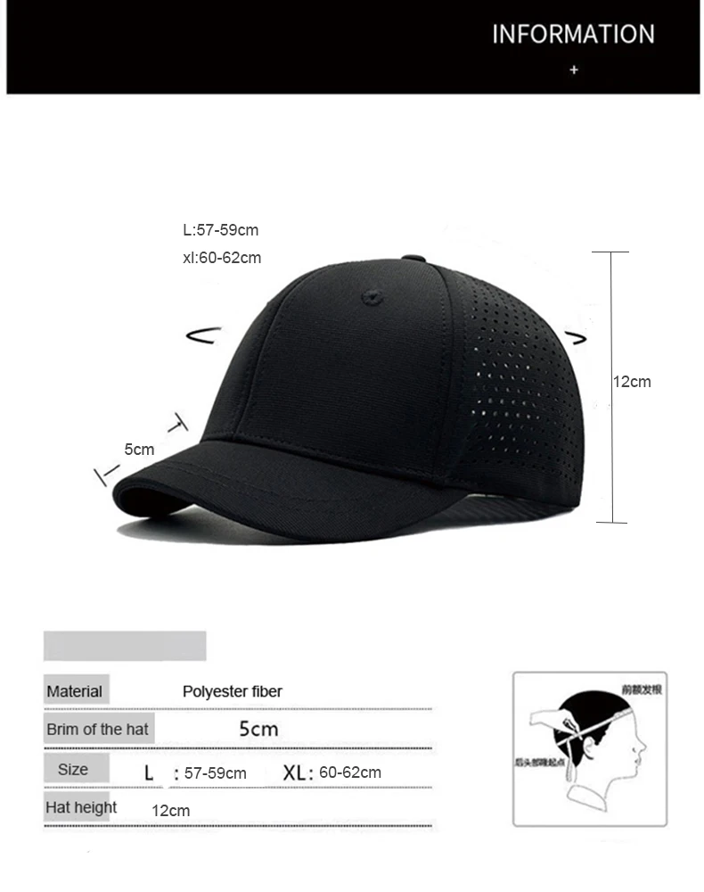 5cm Kurzes Visier Fitted Cap mit Individuellem Logo Baseballkappen für Männer und Frauen Text Grafik Team Stickerei Atmungsaktive Netz-Dad-Mütze Große Größe – Detail 4