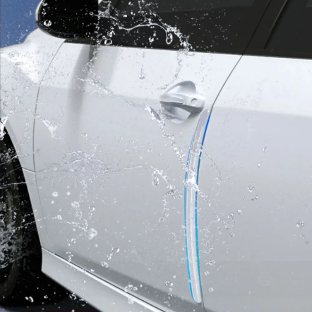 

4 шт., устойчивая к царапинам кромку автомобиля, защитная полоса для двери автомобиля, наклейка на кузов автомобиля, противоударная полоса, авто внешние аксессуары