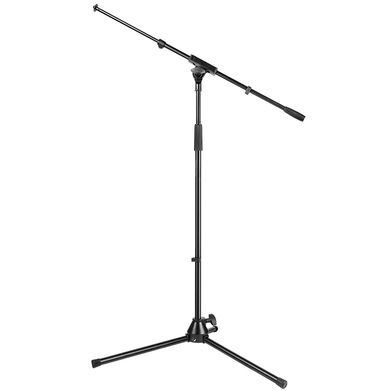 

Yinyu Heavy Duty Metal Mic Stand Telescopic Boom 64-118cm Height 0.9-1.65M All Metal Parts Sturdy Alu Base for Heavy Mics
