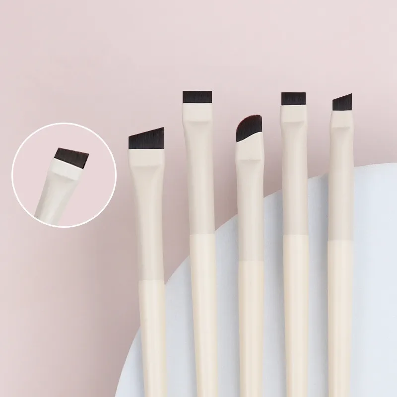 10pcs Eye Makeup Brushes Set Private Label Eyeshadow Brush Makeup Brush White Ultra Soft Eyeshadow Eyeliner Makeup Tool 10 sets