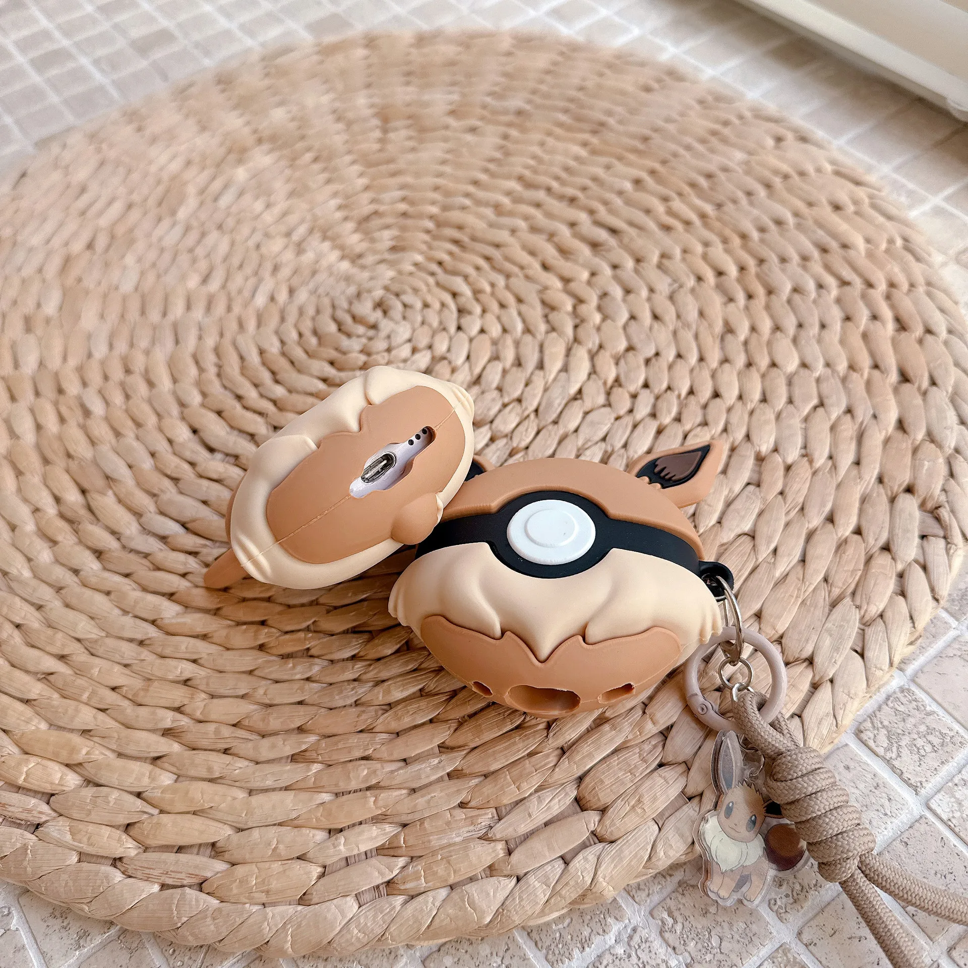For Airpods Pro 3 Case,Pokemon Ball Eevee Shockproof Silicone Earphone Cover For Airpods Pro 2/Airpods 4 3 2 1 Cover Funda view 4