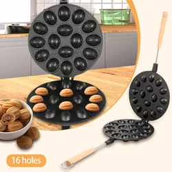 16 Holes Cookie Mold Nonstick Nut Walnut Cookie Maker Walnut Shaped Chocolate Molds Cake Pudding Fondant Mold Cookie Baking Tool