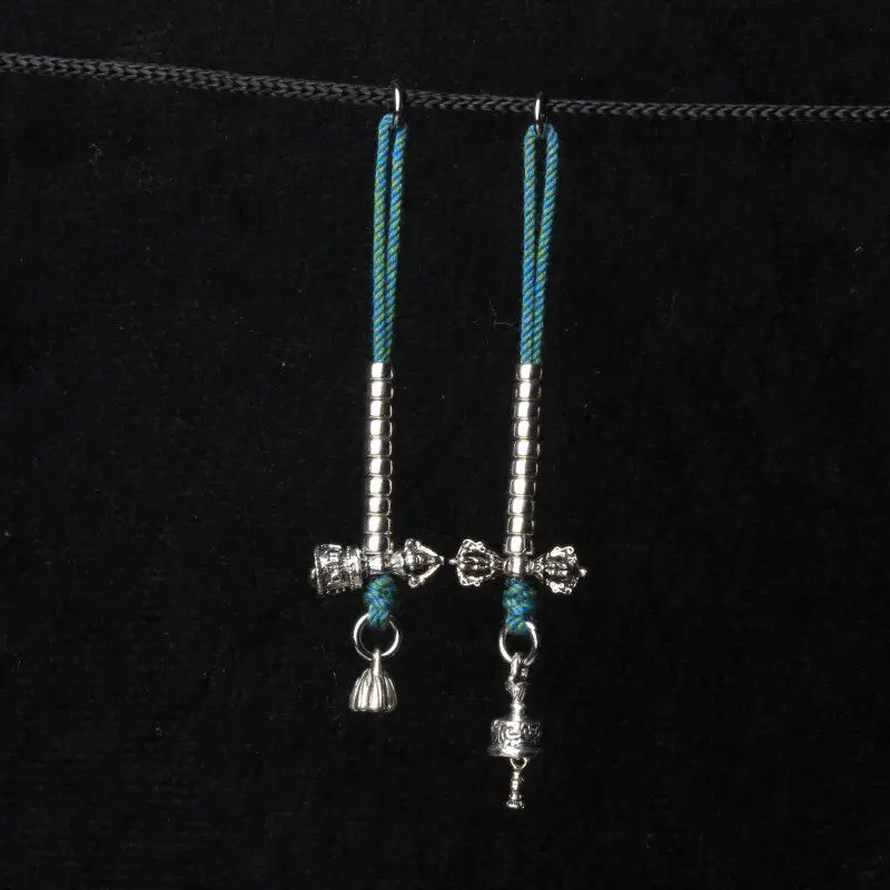 Buddhist Mala Counter Side Hanging DIY Beads Accessory Kit Clips Pendant Tassel Cotton Cord Unisex Handmade Daily Wear Jewelry