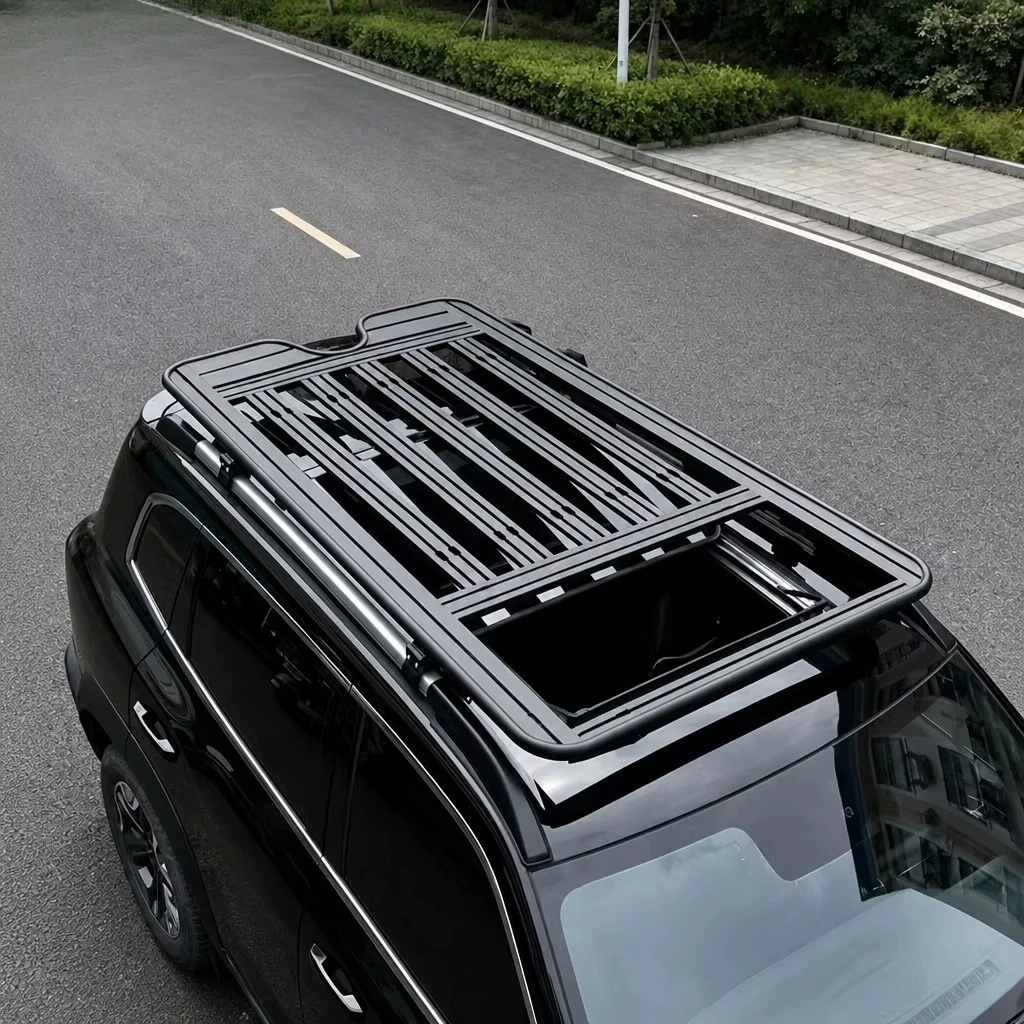 New Design Universal Car Roof Rack Aluminum  Car Exterior Parts Offroad Platform Roof Rack for Jetour Traveler T2 Car Roof Rack