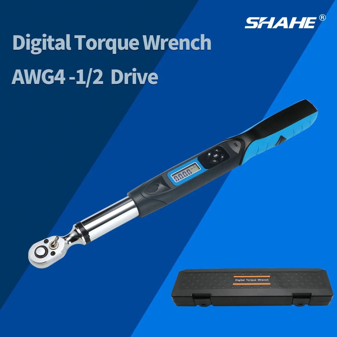 Shahe 1/2'' High Precision Digital Torque Wrench With Buzzer & LED Notification Bike Car Bicycle Repair Torque Tool