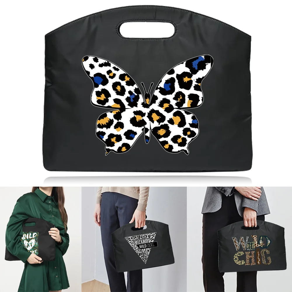 2023 Wild Printed Laptop Briefcase Document Organizer Handbag Business Office  Meeting Fashion Tote BagComputer Protection Case