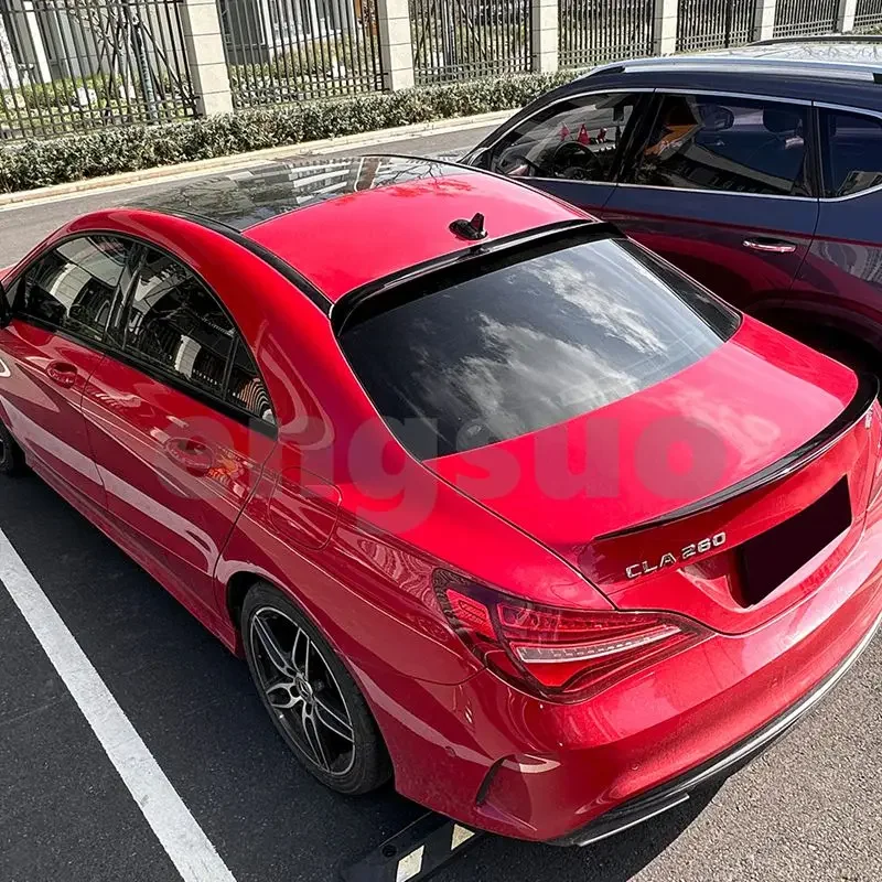 For Mercedes Benz CLA class C117 2013-2019 Top Roof Trunk Wing Spoiler Tail Wing Diffuser Exterior Guard Decoration Modified